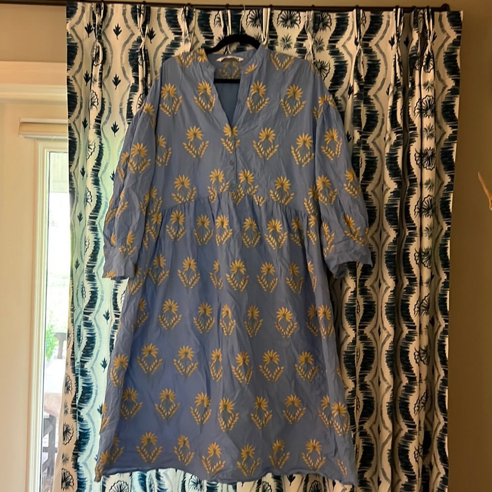 Zara embroidered dress